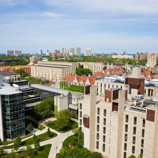 Aerial view of city skyline