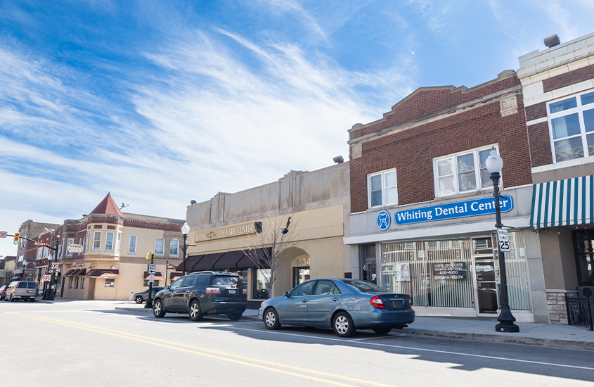 Outside view of dental office in Whiting Indiana