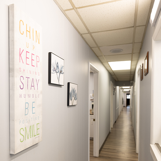 Hallway of Whiting dental office